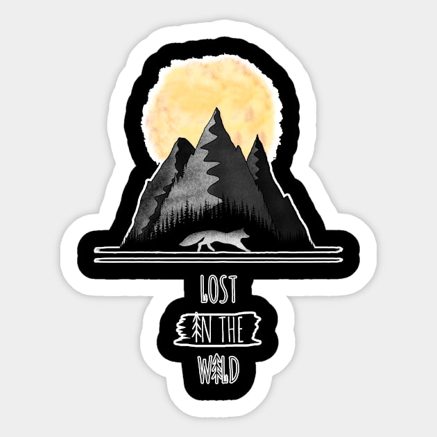 Lost In The WIld Sticker by Bongonation